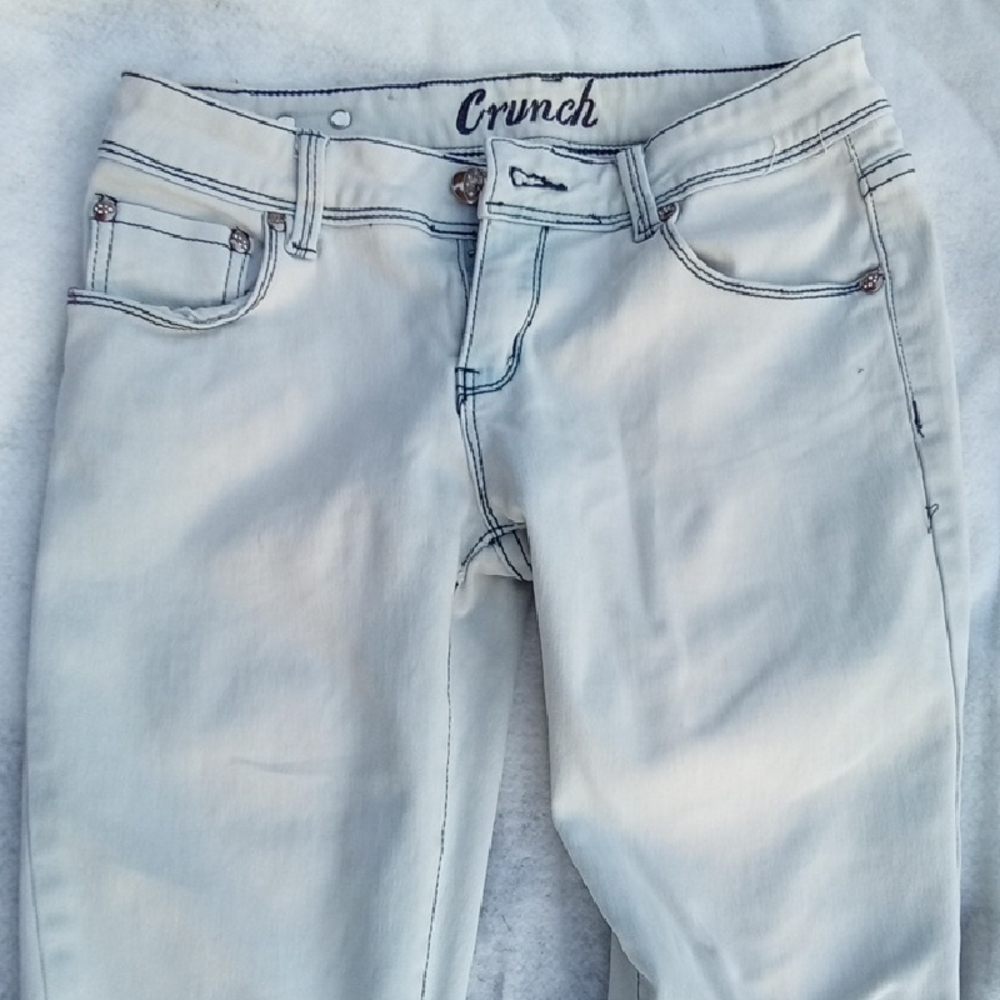 Crunch Women's Light Blue Jeans Size 0